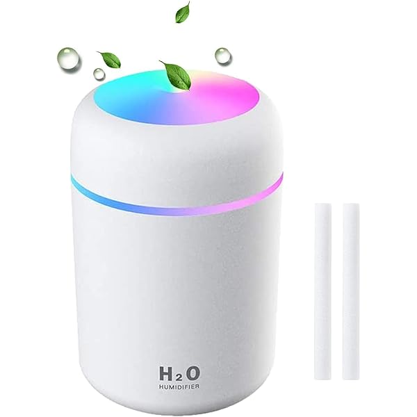 portable H2O Humidifier with colorful LED lighting