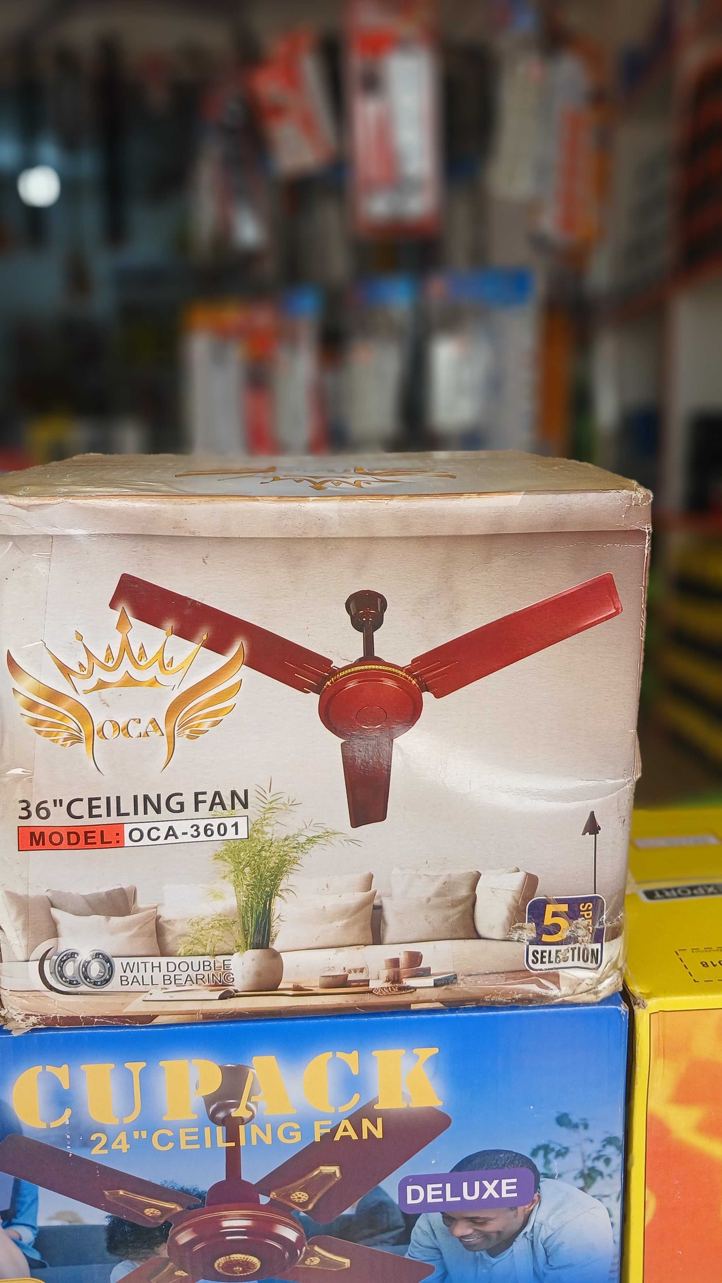 OCA 36" ceiling fan (model: OCA-3601).