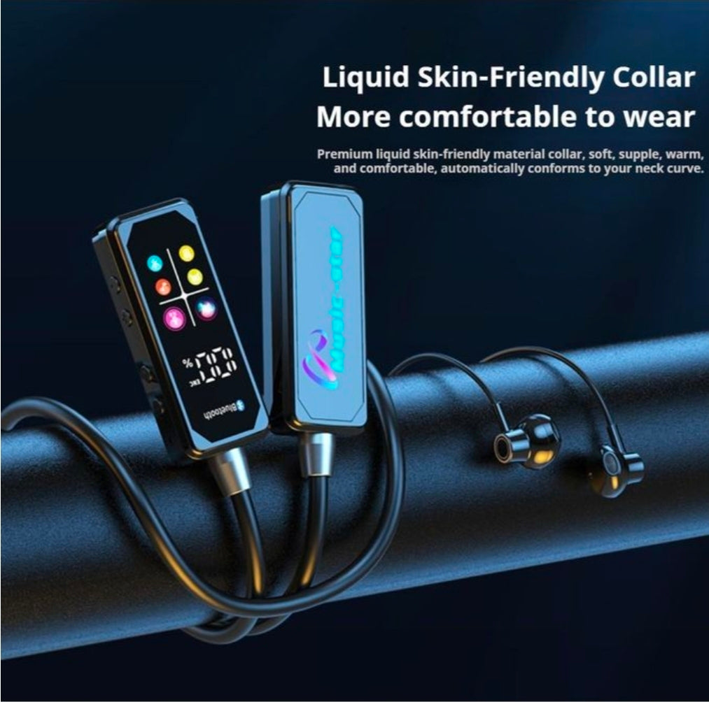 BT37 wireless earbuds Bluetooth earphones neckband sport style