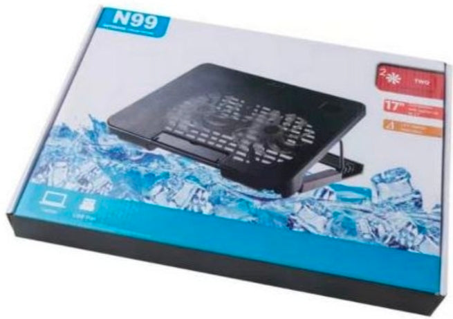 N99 adjustable laptop cooling stand with dual fan