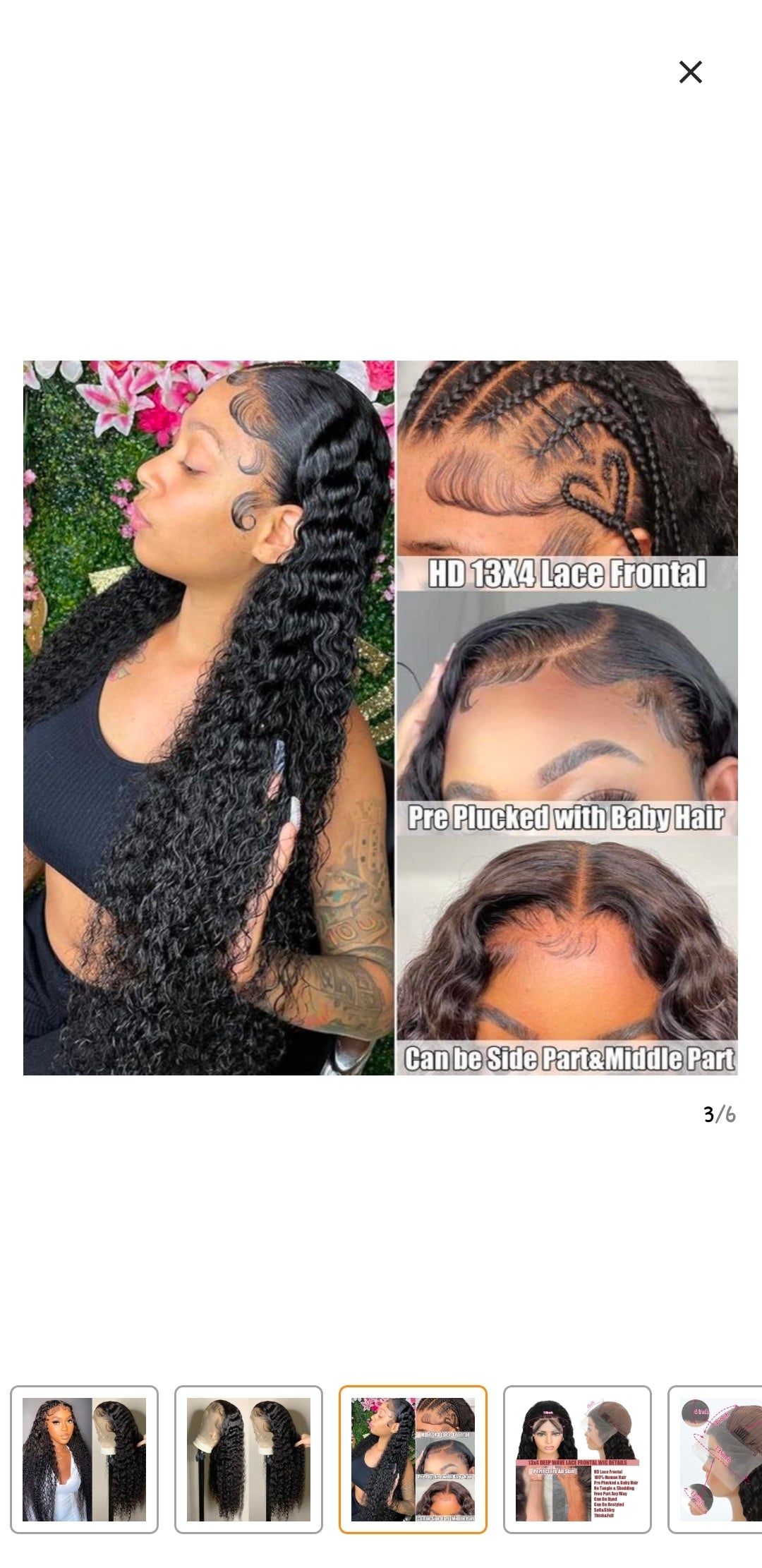 Deep wave lace front wigs HD transparent deep lace curly frontal glueless wigs
