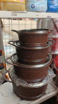 granite-coated die-cast aluminum cookware set