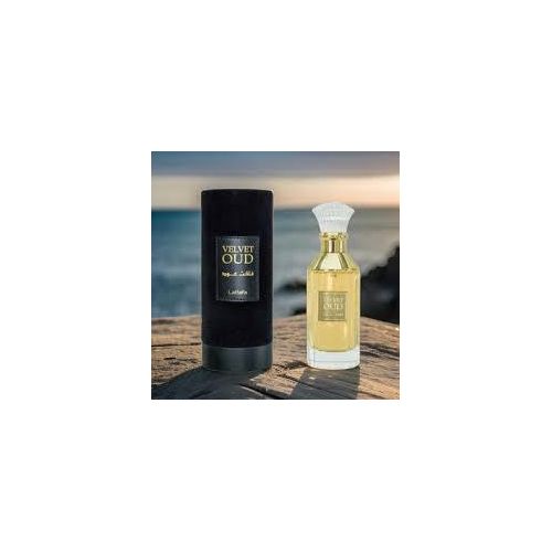 Lattafa Velvet Oud Eau de Parfum, a unisex fragrance.