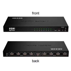 Generic 1x8 HDTV Splitter used to distribute one HDMI signal to eight displays simultaneously.