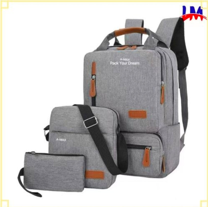 LM 3in1 laptop laptop backpack set -black