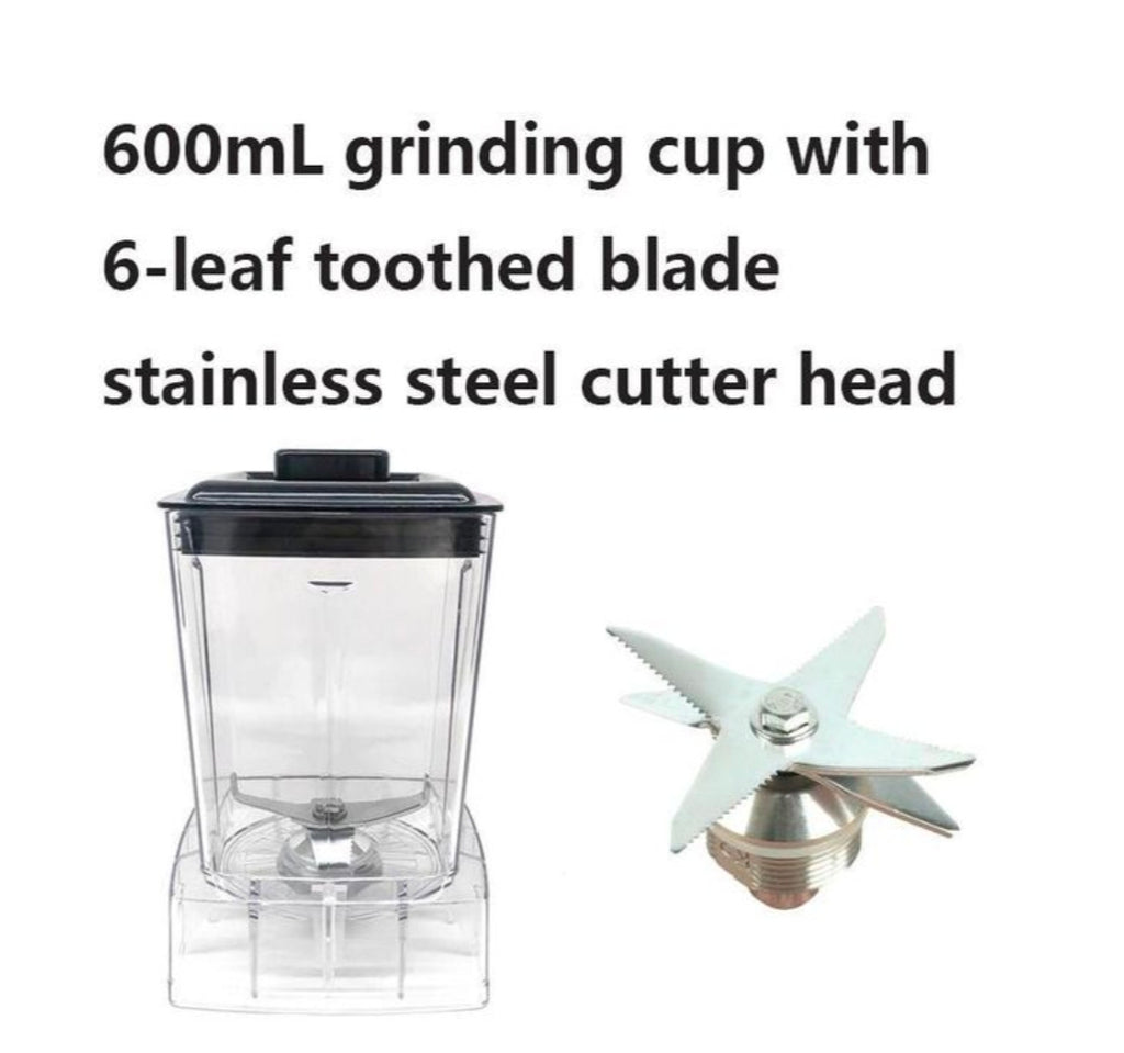 Silver crest 2l industrial 8500w food crusher blender with 2 jar black / red