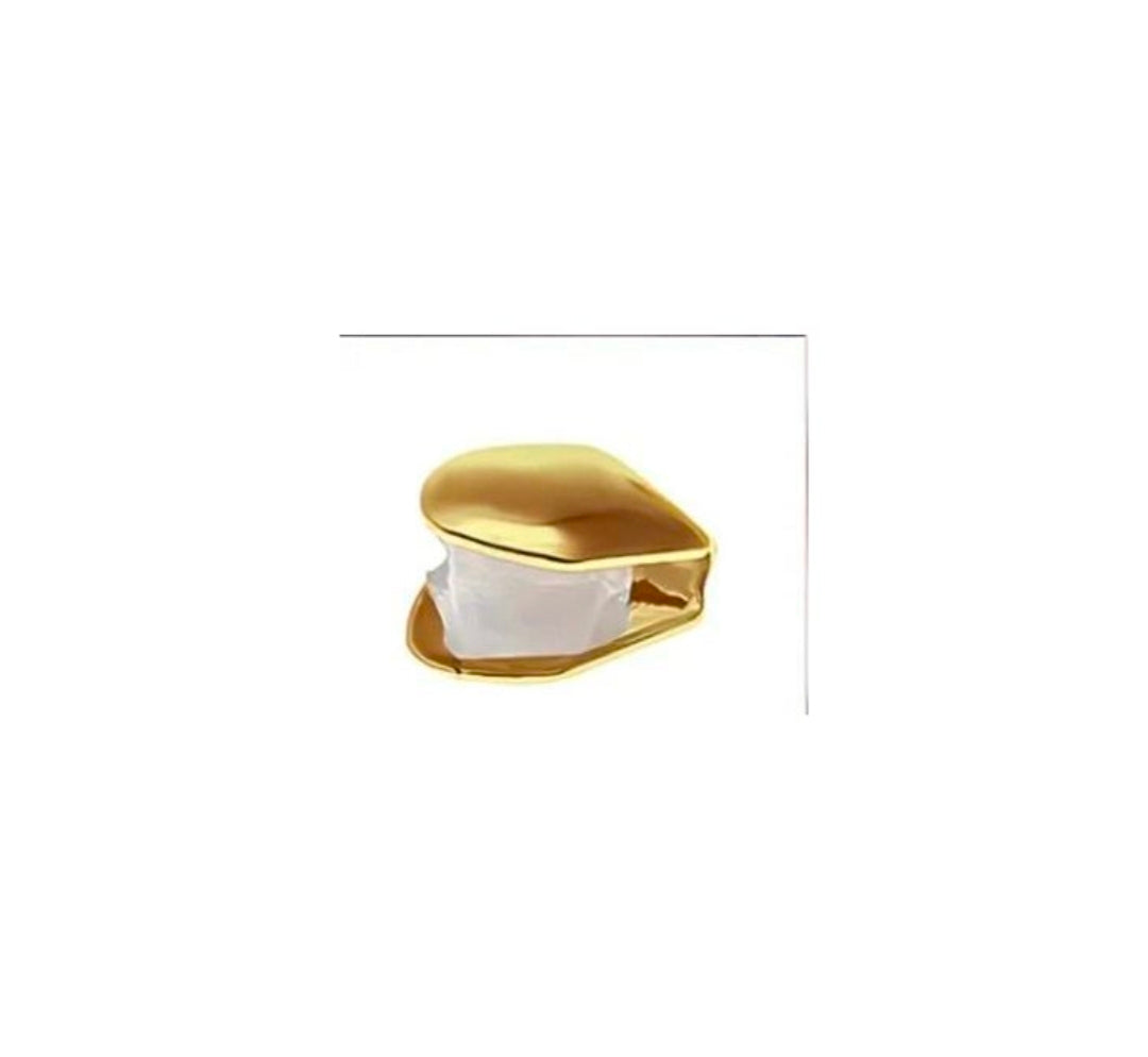piece set of generic golden hip-hop teeth grillz