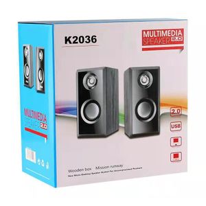 K2036 Multimedia Speaker 2.0 system designed for desktops and laptops.