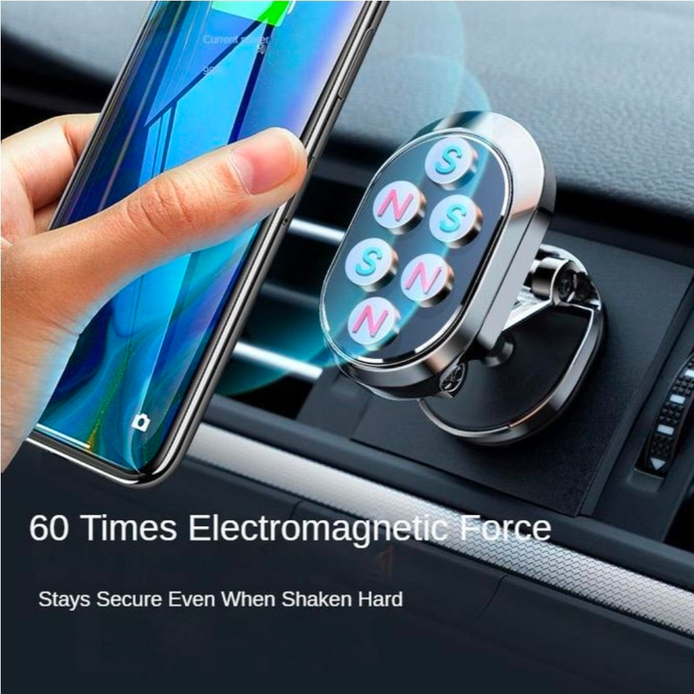 Creative multi angle foldable car phone mount, magnetic