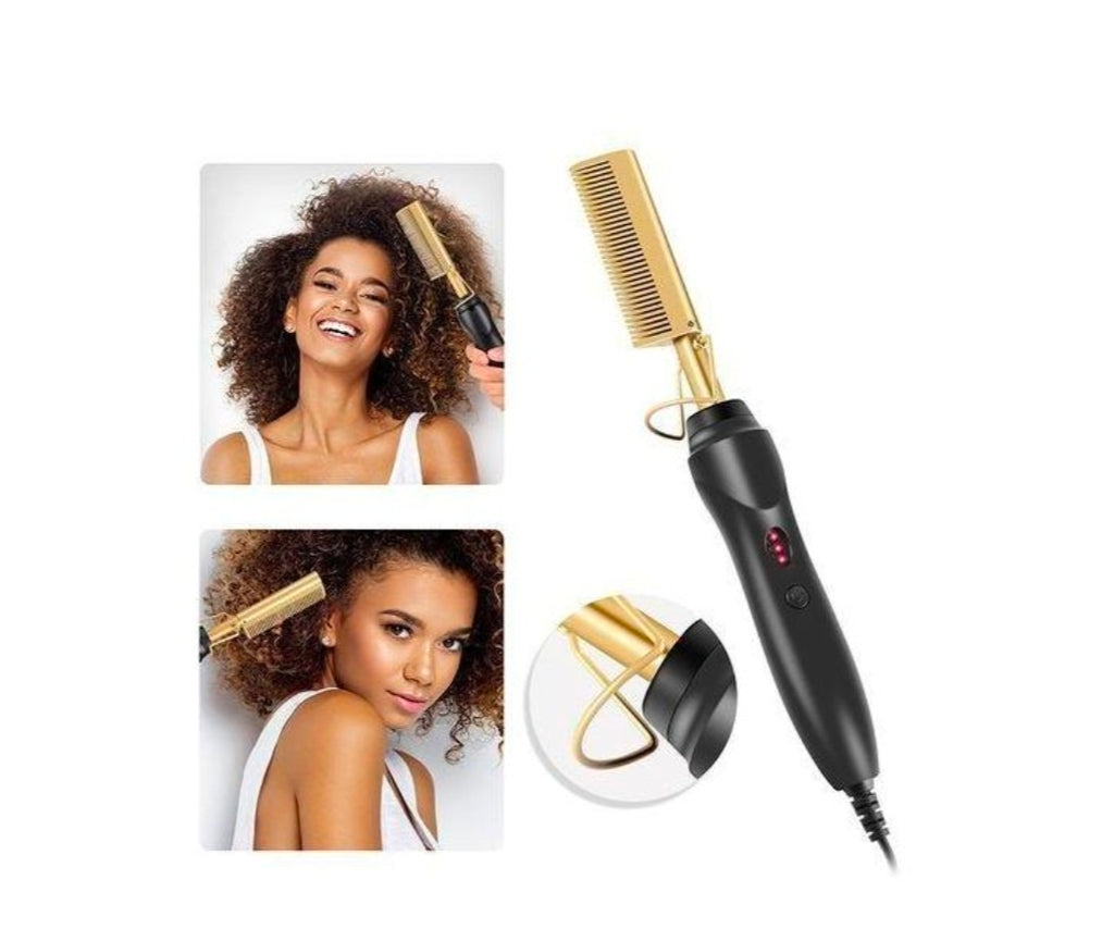 electric hair straightening hot comb,