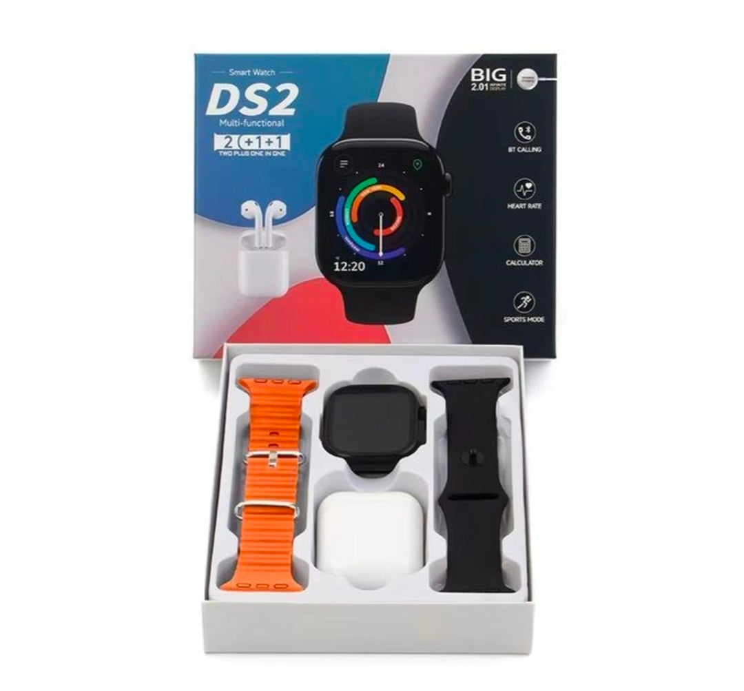 DS2 Smart Watch and Earbuds set-black