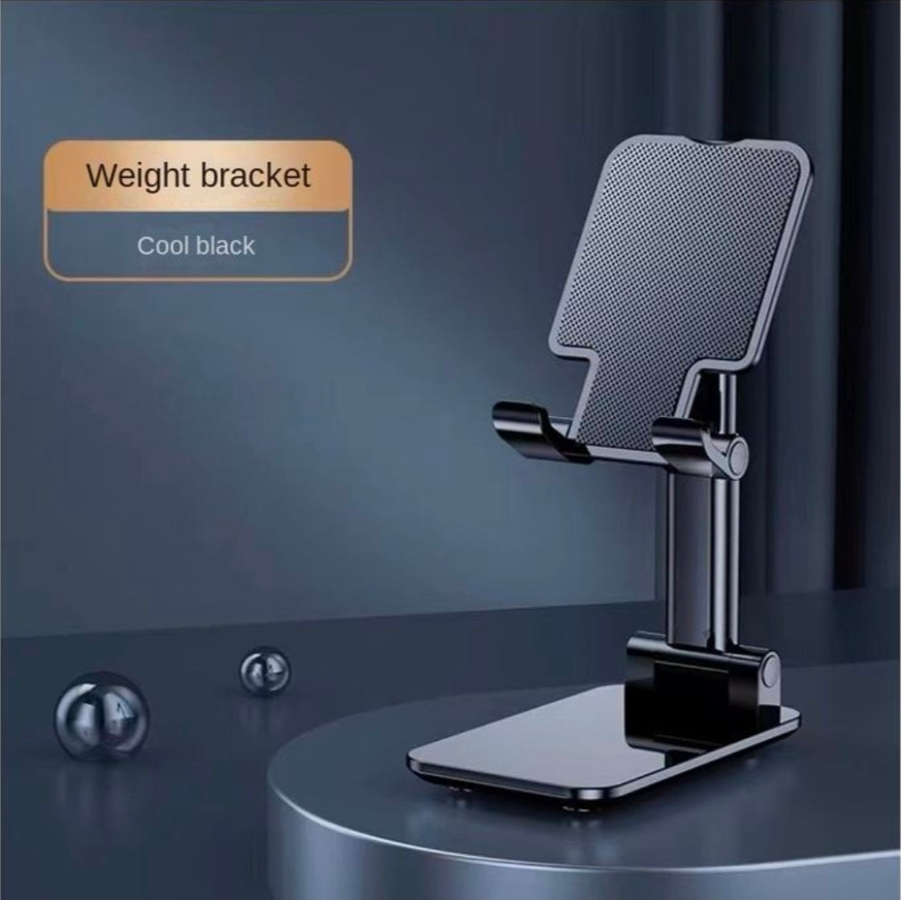 Cell phone desktop stand folding lifting tablet stand