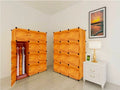 Lindy 12 cubes plastic wardrobe-brown wood