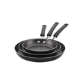 3piece non stick frying pan set,cookware set 12inch,10inch,8inch black