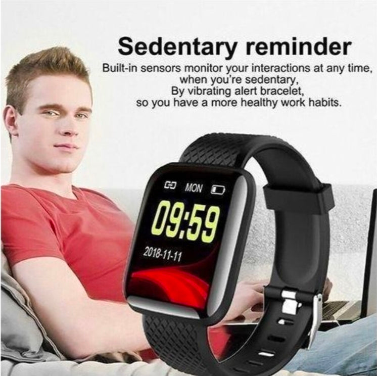116Plus waterproof sports smart watch.