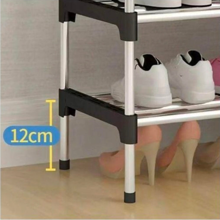 CYFAZA tiers shoe rack storage organizer 18 pairs large capacity durable