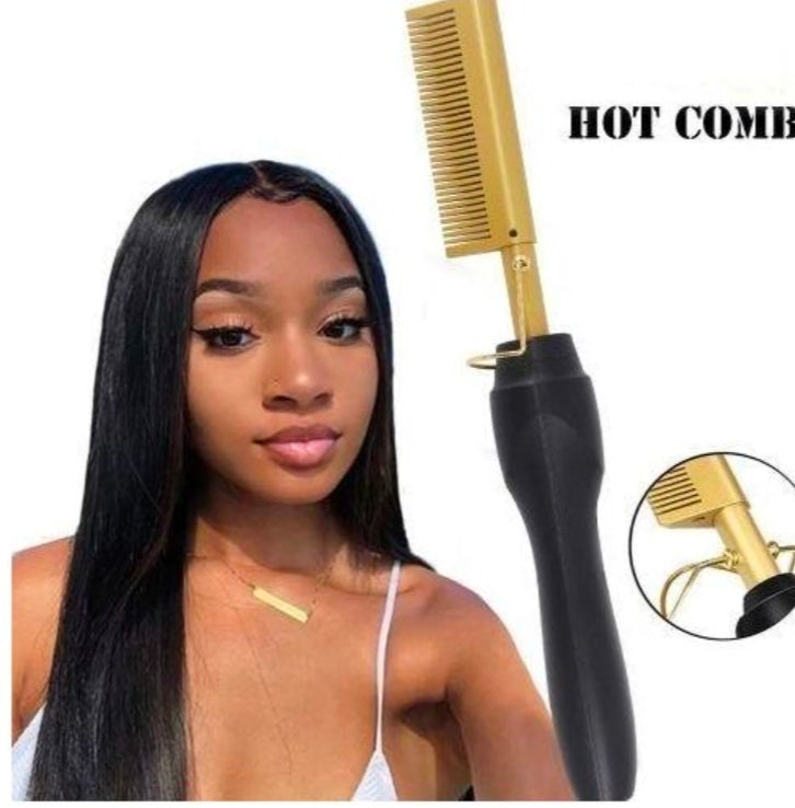 electric hair straightening hot comb,