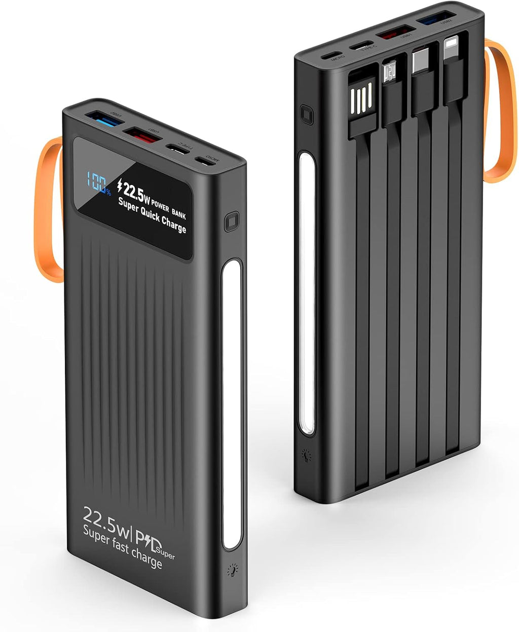 portable power bank, designed to charge multiple devices simultaneously while on the go.