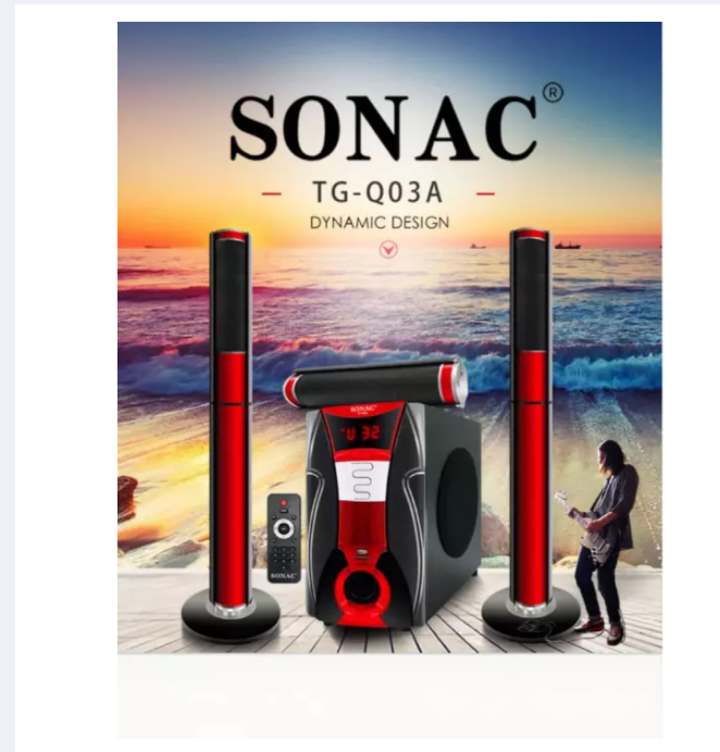 SONAC TG-Q03A 3.1 channel home theater system.