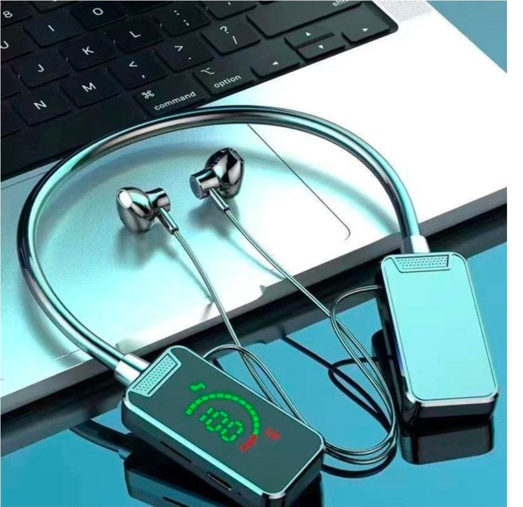 Hanging neck Bluetooth wireless headset