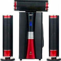 Power smart home theatre system black / red