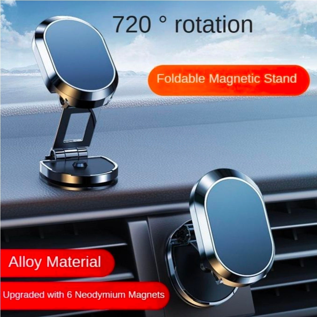 Creative multi angle foldable car phone mount, magnetic