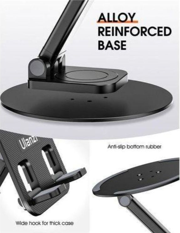 EAGEAT phone stand adjustable swivel desktop metal tablet stand