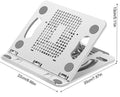 Laptop/tablet stand 360 degree rotation foldable holder white