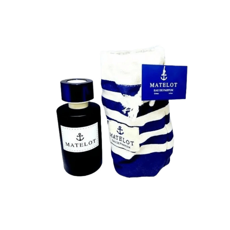Fragrance World Matelot Eau de Parfum, a popular fragrance with fresh, aquatic, and woody scent profile.