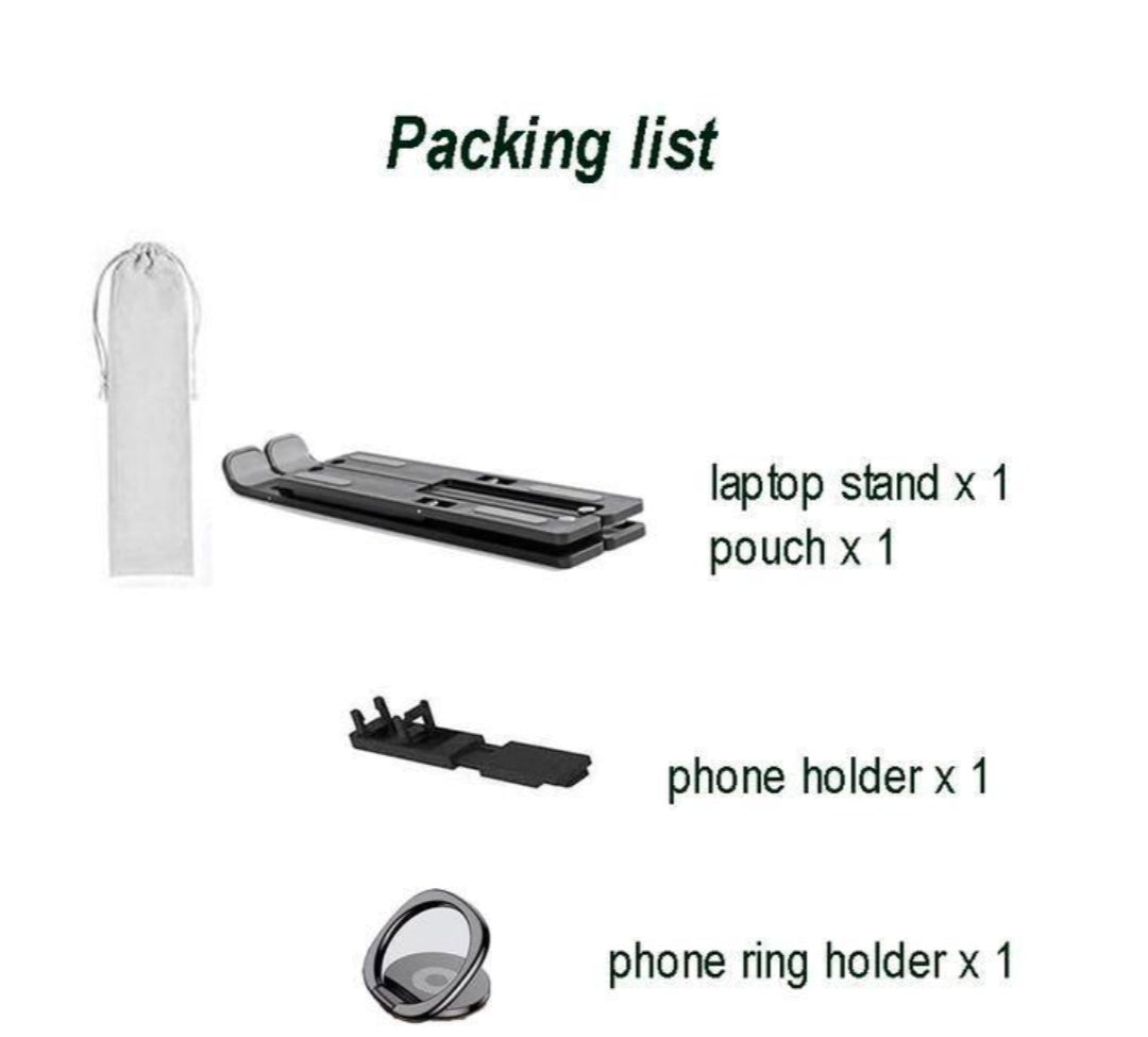 Gytygo portable laptop stand with mobile phone support 3 in 1