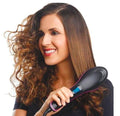 Simply Straight Ceramic Hair Straightening Brush, designed to straighten hair while brushing.