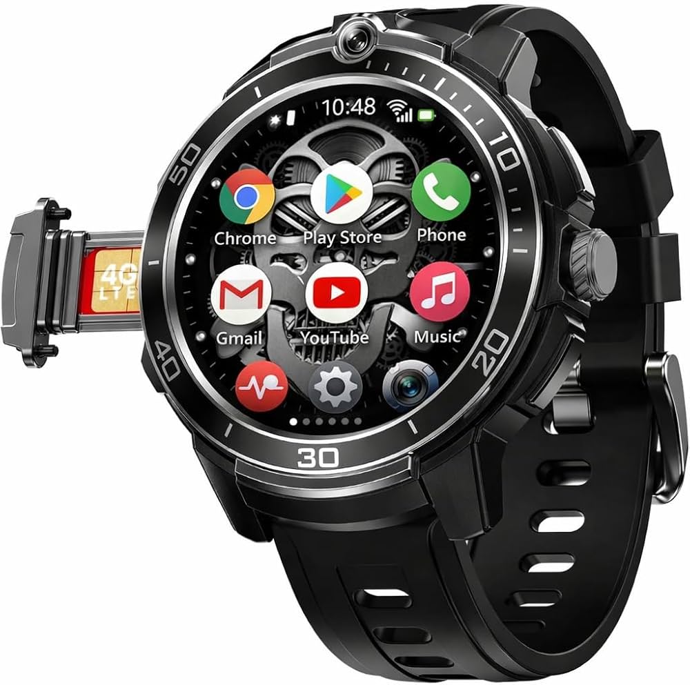 Fire-Boltt Shott smartwatch featuring a 1.5" round display and a front-facing camera.