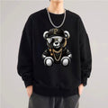 Trophy mens sweatshirt casual long sleeve T shirt black pocket
