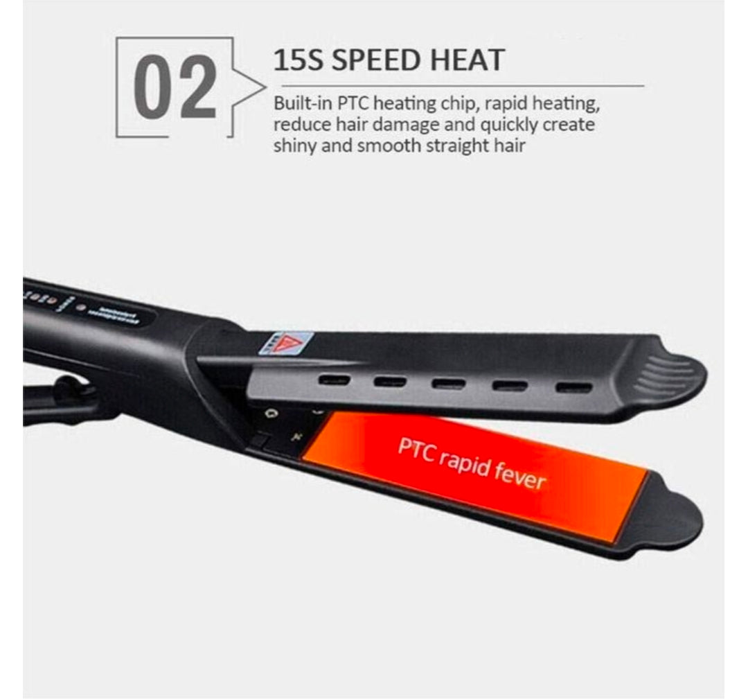 Ceramic Tourmaline Ionic Flat Iron Hair Straightener.