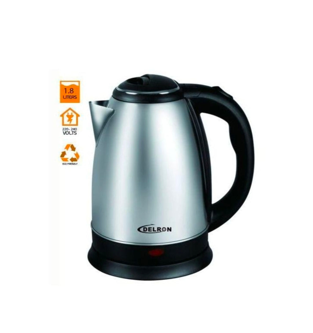 Delron 1.8l OK 001 electric kettle  black & silver