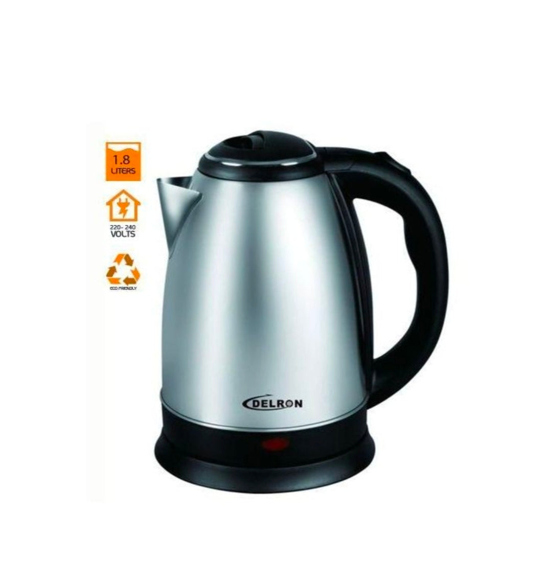 Delron 1.8l OK 001 electric kettle  black & silver