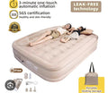 Corsair double-size inflatable air bed, with electric pump functionality for automatic inflation and deflation within three minutes.