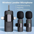 Addigoes wireless microphone for iPhone,android, camer,ipad 3 in 1 dual professional lavalier mini mic with USB C plug and play for video recording YouTube,tiktok etc