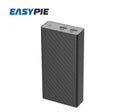 Easypie 2000mAh ultra slim power bank 18w fast charging & dual USB ports portable charger for mobile phone black