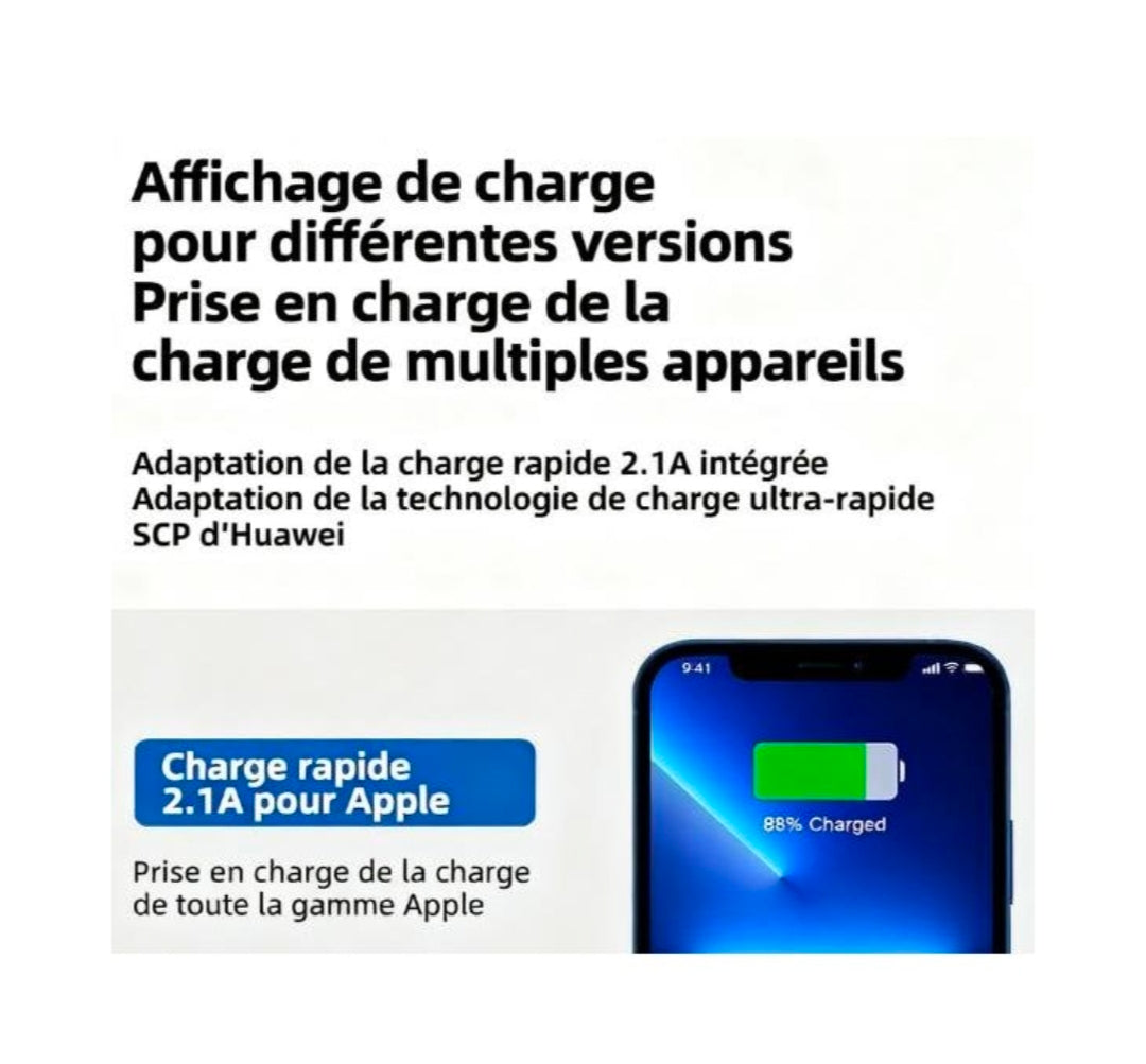 portable power bank, designed to charge multiple devices simultaneously while on the go.