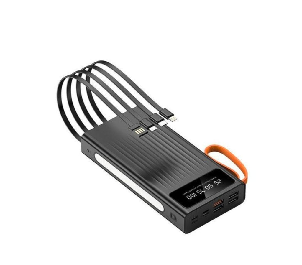 portable power bank, designed to charge multiple devices simultaneously while on the go.